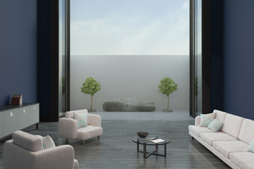 modern minimalistic living room