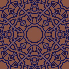 Seamless stylish vector illustration with geometric pattern. Abstract design. For super wallpaper, decorative design