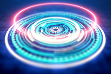 futuristic abstract background circle