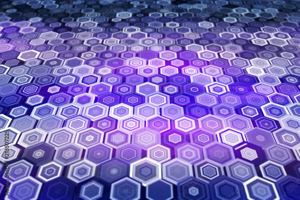 Poster abstract hexagon pattern background