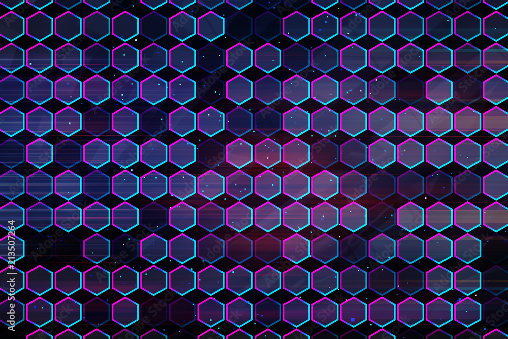 Poster abstract hexagon texture background