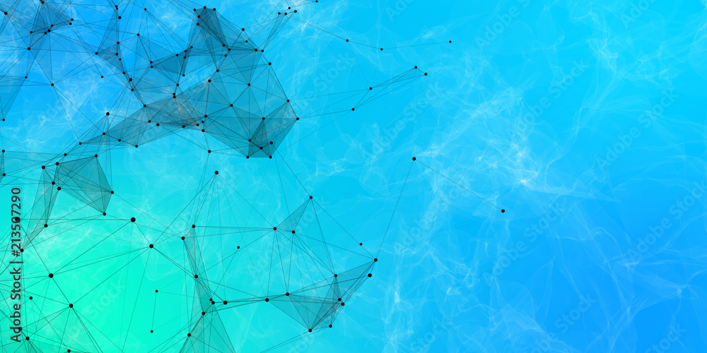 Poster abstract polygonal space background