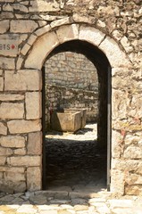 Fototapeta na wymiar Citadelle de Berat (Albanie) 