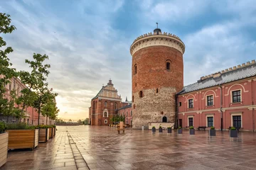 Photo sur Plexiglas Monument historique Tour du château roman à Lublin, Pologne