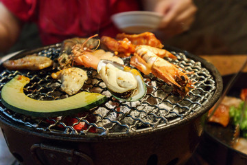 korean barbecue grilled bulgogi