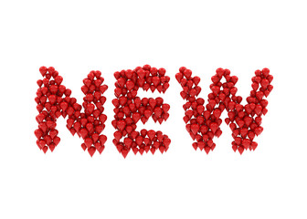 Balloons sort by new text shape