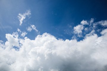 Abstract Natural cloud on blue sky background
