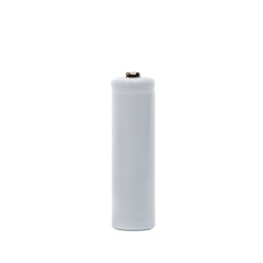 isolated white battery