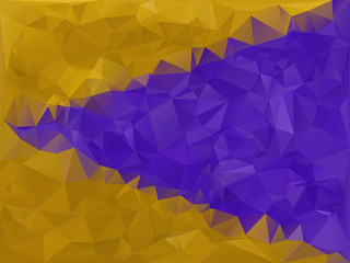 Purple and Gold Geometric