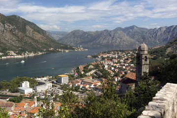 Fototapeta na wymiar The old town of Kotor, Boka Bay, Montenegro