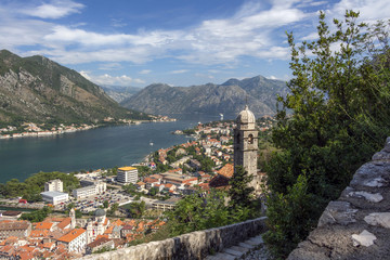 Fototapeta na wymiar The old town of Kotor, Boka Bay, Montenegro