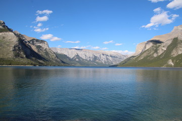 Beautiful Lake Minnewanka, Banff National Park, Alberta