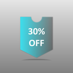 Limited Offer Mega Sale banner. Sale poster. Big sale, special offer, discounts, 30% off