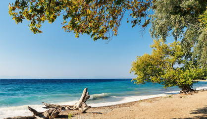 Kusadasi turkey beachfront and sea views. The nearest national park