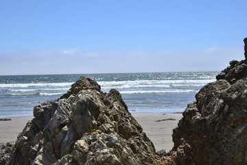 Rocky beach and shoreline