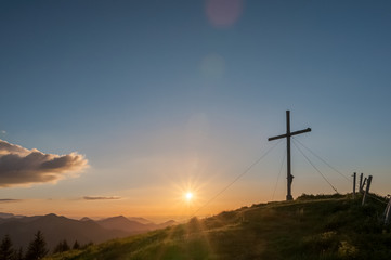 Obraz premium Sonnenuntergang am Setzberg