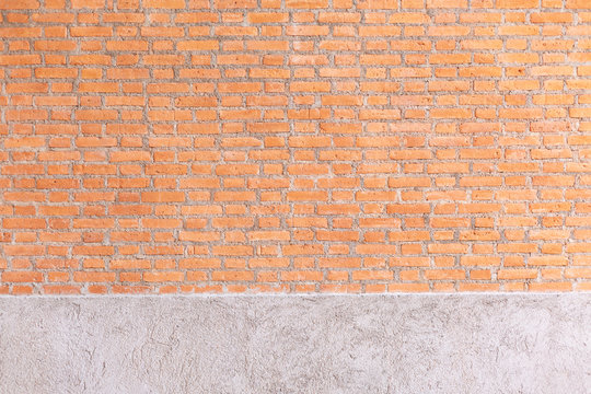 Brown brick wall background and texture vintage style.abstack modern