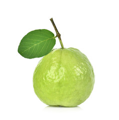 Guava fruit isolated on white background.