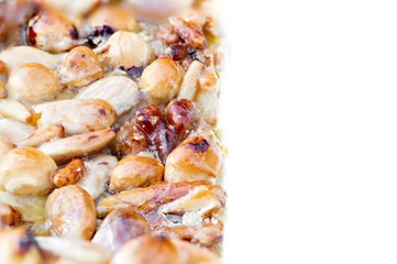 Various nuts cake