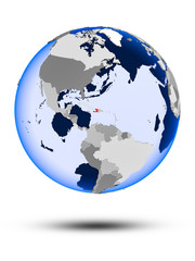 Fototapeta premium Haiti on globe