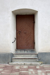 Photo of antique vintage old style wooden door