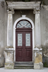 Fototapeta na wymiar Photo of antique vintage old style wooden door