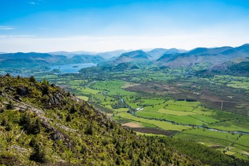 Cat Bells with a view of bassenthwaite lake
