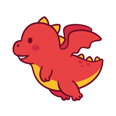 Cute cartoon dragon
