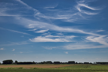 Obraz premium blue sky and white clouds