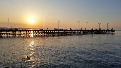 Obraz premium The beautiful Limassol Molos in Cyprus