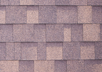 roof of new brown shingles background and texture.