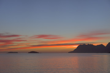 Fototapeta premium Sunrise, South Georgia Island, Antarctic