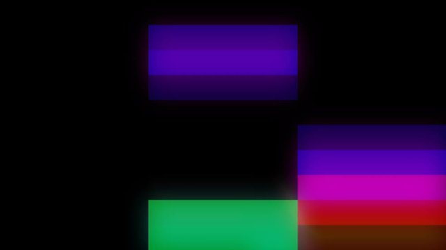 1980s Pixel Lights Background