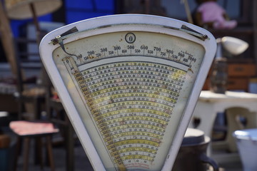 Old vintage weighing machine