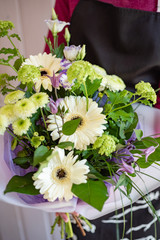 nice bouquet in the hands