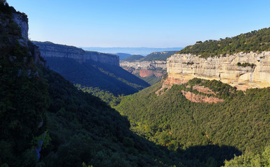 Fototapeta na wymiar Panoramic view fromTavertet in Catalonia, Spain