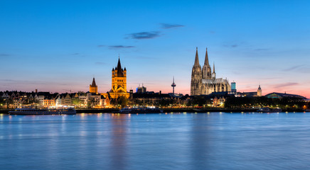 Fototapeta na wymiar City landscape of Cologne.