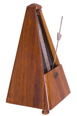 A metronome is a device that produces an audible beat—a click at regular intervals that the user can set in beats per minute. Musicians use the device to practice playing to a regular pulse.