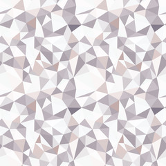 Abstract seamless pattern of triangles. Mosaic from the fragments of geometric shapes.
