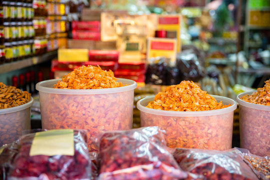 Traditional Dried Shrimp For Sale At Store