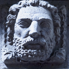 Antique statue God Zeus. The king of the gods the ruler of mount Olympus and the god of the sky and...