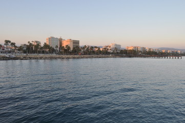 Fototapeta premium The beautiful Limassol Molos in Cyprus