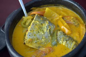 Brazilian cuisine: fish moqueca with northeastern fashion