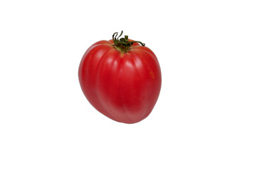 close up of red Tomatoes isolated white background 