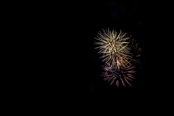 Obraz premium Fireworks night show in United Kingdom