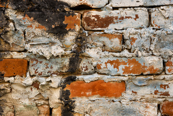 Old Brick Wall Textured Background