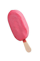 Creamy raspberry popsicle