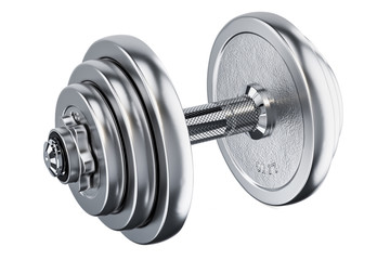 Naklejka premium Dumbbell, 3D rendering
