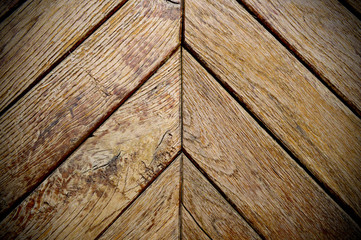 Old cracked wood background close-up