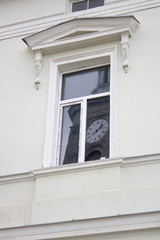 A window with a lattice of an ancient building